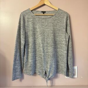 Talbots Sparkly Longsleeve Top Gray Women Size L